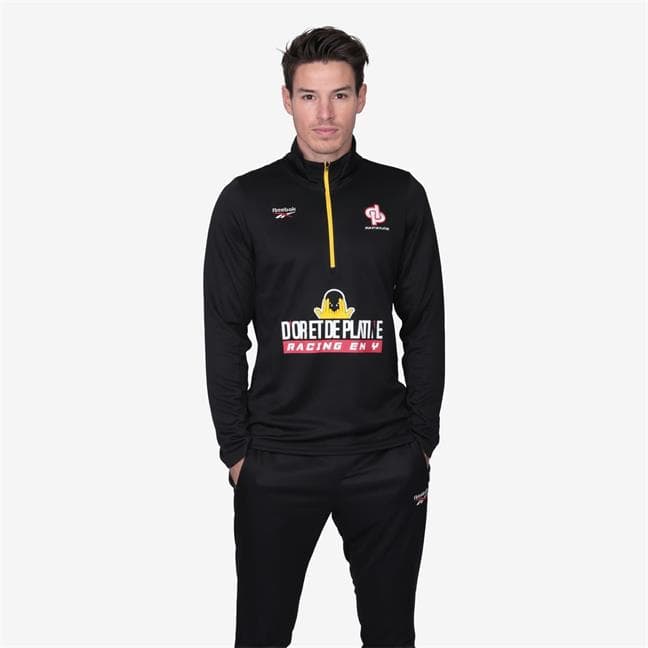 JUL x REEBOK HAUT DE SURVETEMENT ¼ ZIP D'OR ET DE PLATINE X REEBOK