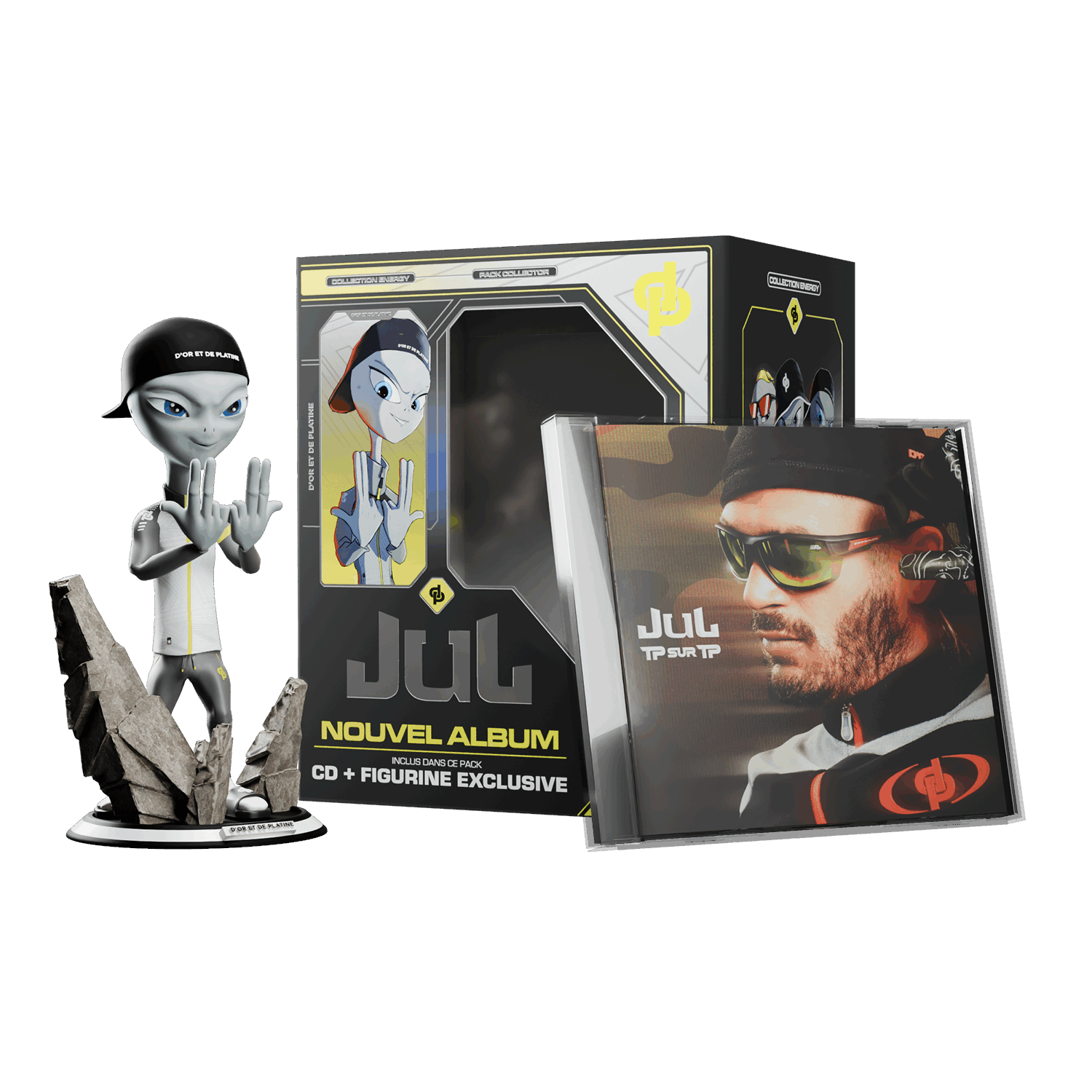 TP SUR TP - FIGURINE OVNI ENERGY + CD