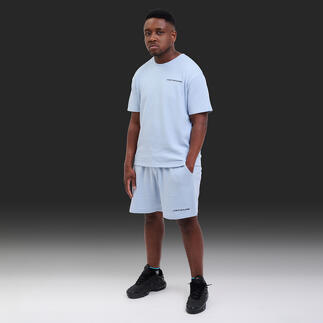 ENSEMBLE T-SHIRT + SHORT (Bleu) - BEACH CLUB